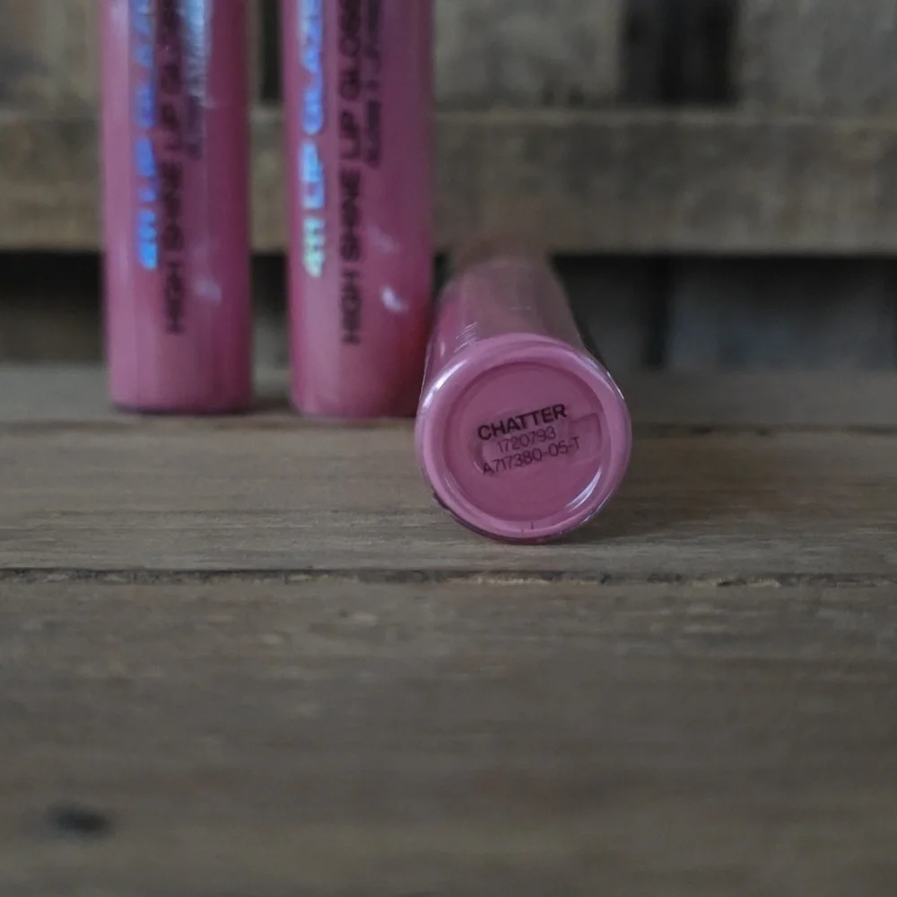(3) 411 Lip Glaze High Shine Cream Gloss